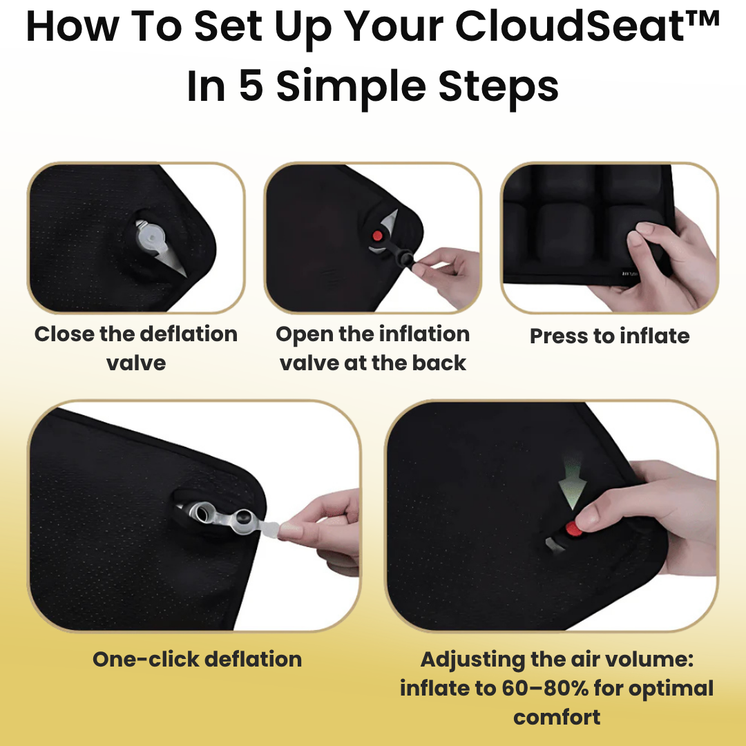 CoudSeat™ Cushion - Travel Comfort Redefined